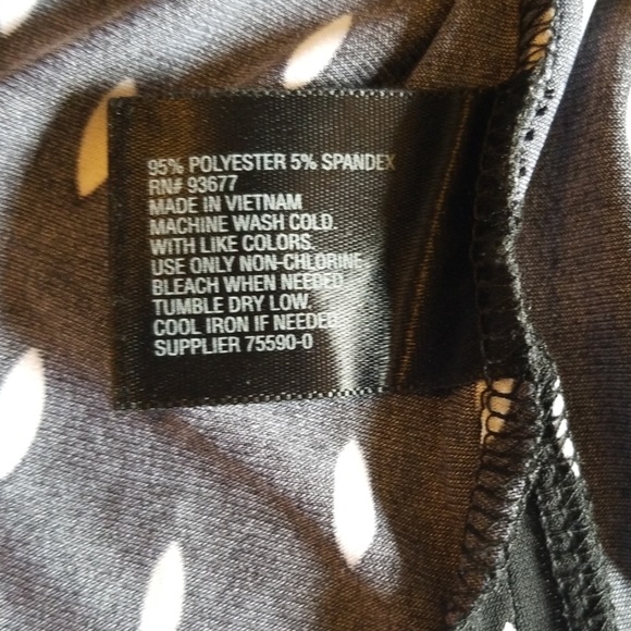 Worthington Black with White Polka-dot Cami - Picture 3 of 4